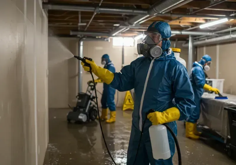 Basement Sanitization and Antimicrobial Treatment process in Maury, NC